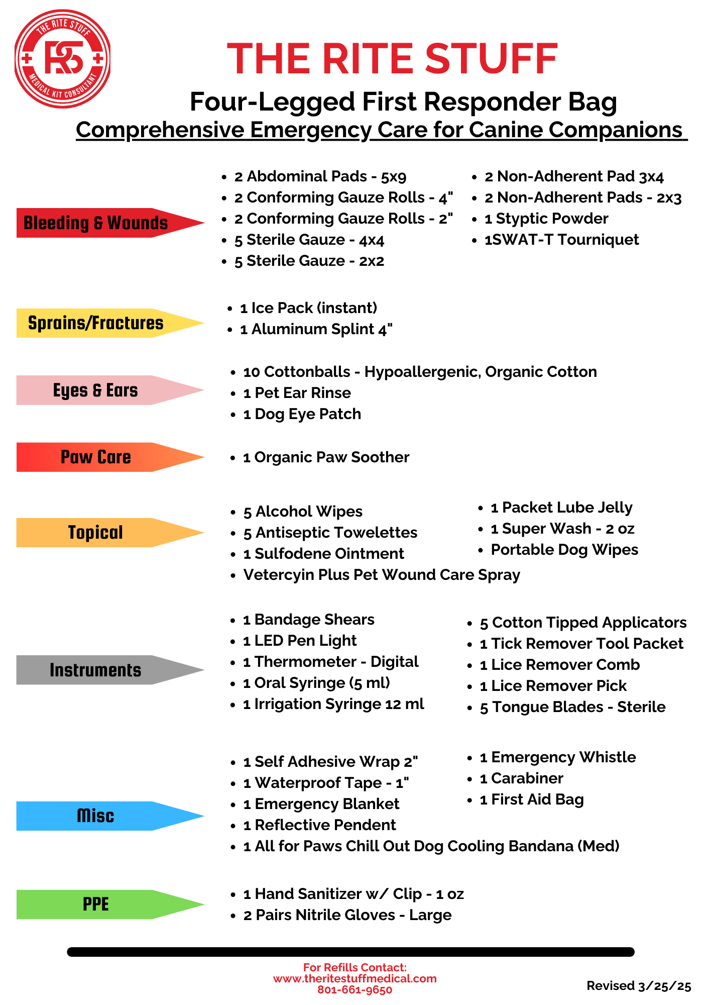 THE FOUR-LEGGED FIRST RESPONDER BAG