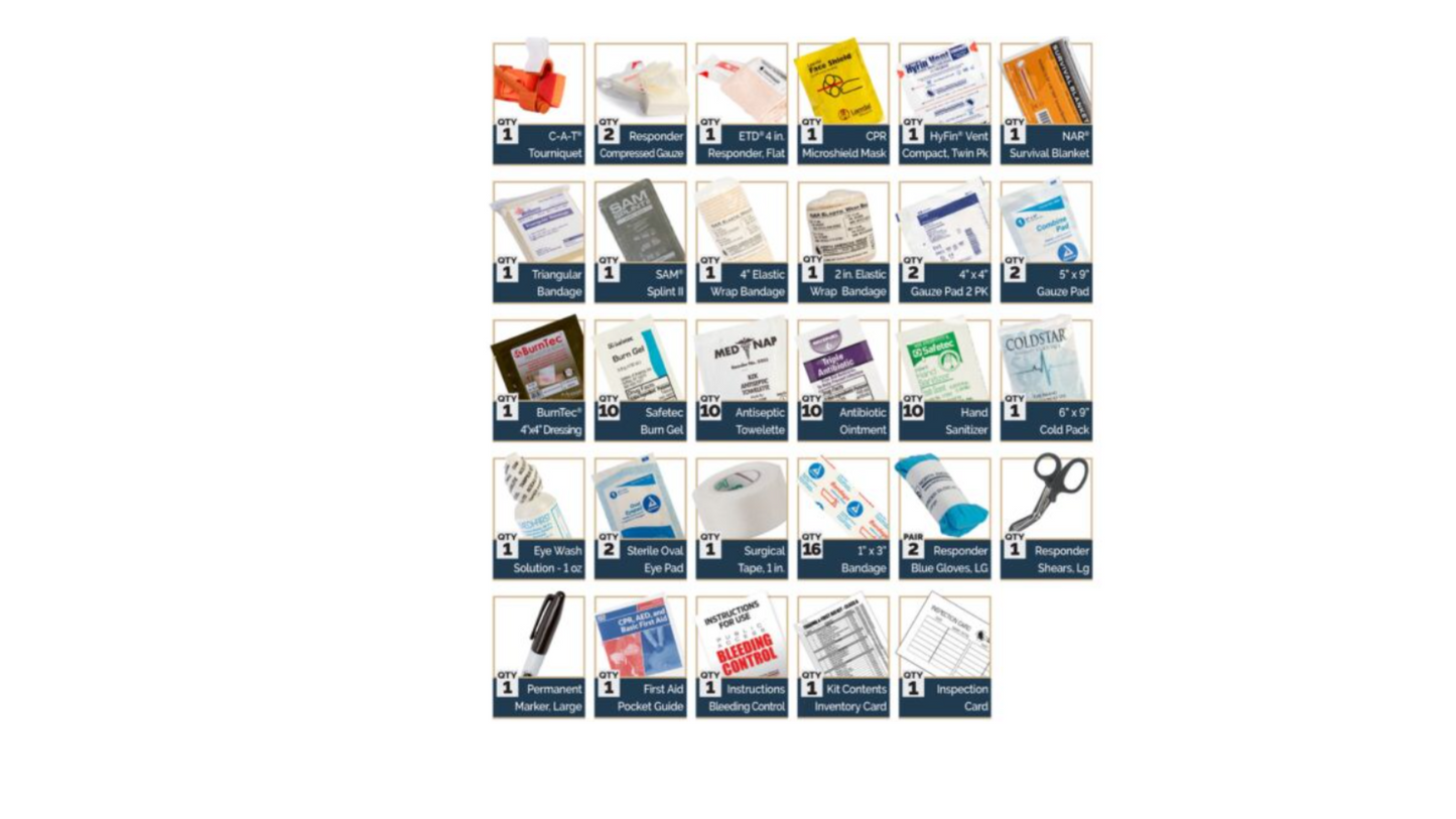 Trauma and First Aid Kits (TFAK) Hard Case - Class A