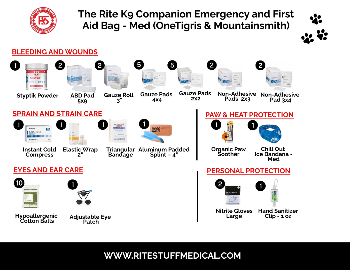 THE K9 EMERGENCY COMPANION SADDLE BAG (Medium) - Mountainsmith Bag