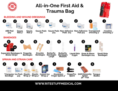 ALL-IN-ONE FIRST AID & TRAUMA BAG