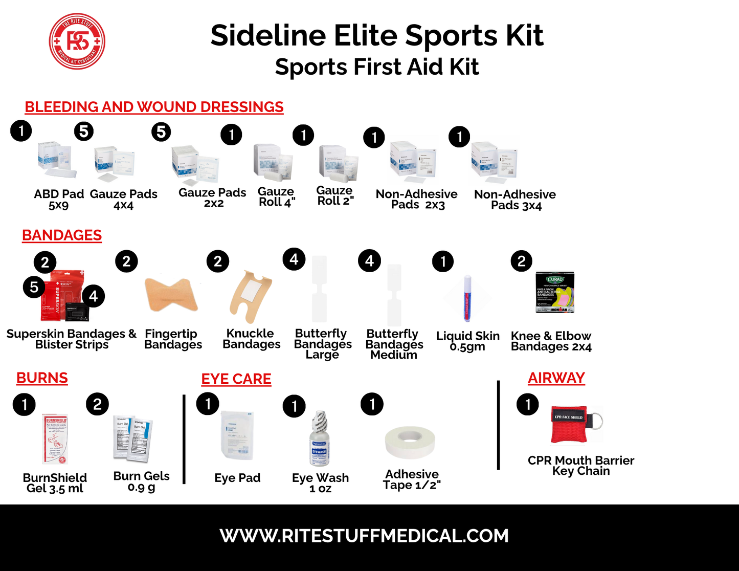 Sideline Elite Sports First Aid Kit