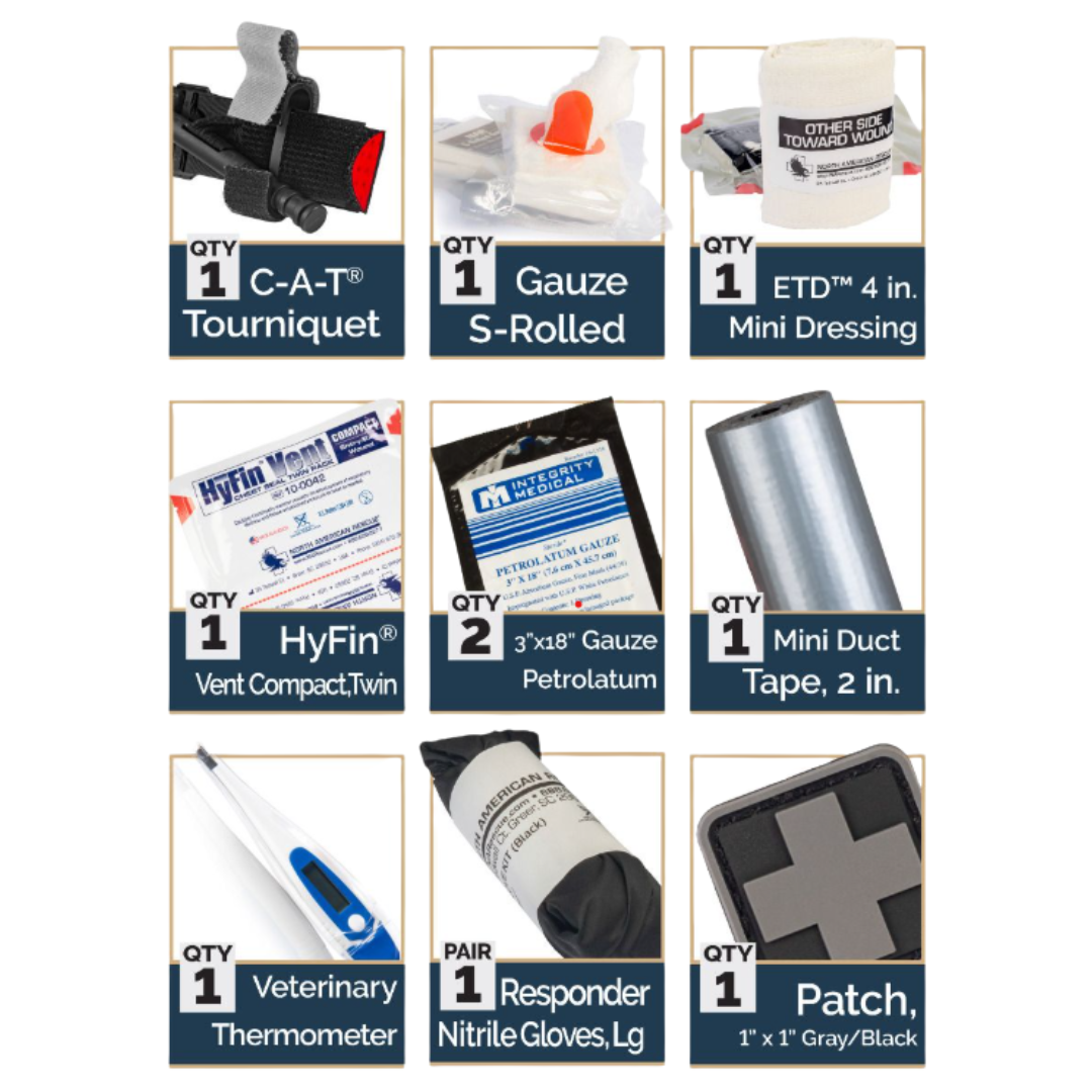 THE K9 COMPACT MISSION READY TRAUMA KIT